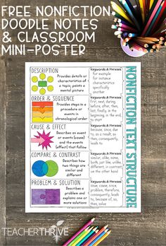 a poster with the words, freebietion and classroom mini - poster on it