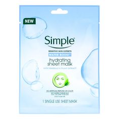 Simple Water Boost Hydrating Sheet Mask 1pcsReplenish and revive your skin with the Simple Water Boost Hydrating Sheet Mask. This ultra-hydrating mask is designed to provide an instant moisture boost, leaving your skin feeling refreshed, soft, and revitalized. Deep Hydration: Infused with minerals and plant extracts, this mask quenches thirsty skin, delivering intense hydration where it's needed most. Lightweight & Comfortable: Made from soft, natural fibers, the sheet mask contours perfectly to your face, ensuring maximum absorption and comfort. Instant Refreshment: Ideal for tired, dehydrated skin, it revitalizes and recharges, giving your complexion a fresh and dewy look. No Harsh Chemicals: Formulated without artificial perfumes, colors, or harsh chemicals that can upset your skin, mak Hydrating Sheet Mask, Skin Care Mask, Hydrating Mask, Spa Experience, Dehydrated Skin, Home Spa, Sheet Mask, Soft Natural, Christmas 2024