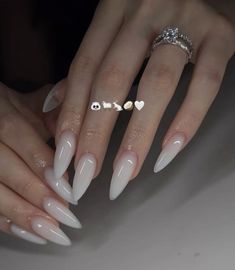 Milky Nails, Almond Nails Designs, Dream Nails, Funky Nails, Dope Nails, Best Acrylic Nails