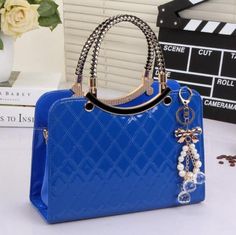 Multicolored Adjustable-Strap Shoulder Bag for Women - My Aashis Detachable Handle Shoulder Bag For Business Trips, Blue Rectangular Bag For Business Trips, Blue Rectangular Bags For Business Trips, Rectangular Blue Bag For Business Trips, Portable Handheld Satchel For Travel, Portable Handheld Travel Satchel, Blue Portable Travel Satchel, Luxury Portable Office Bag, Travel Satchel With Top Handle