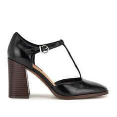 Janky T Strap Heels T Strap Heels, Dress Flats, Modern Square, Pump Dress, Medium Brown, T Strap, Strap Heels, Chunky Heels, Casual Outfit