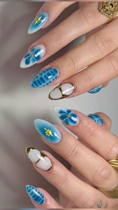 Dazzle with NailEnvy’s stunning nail art designs! Our tutorials help you achieve professional-looking nails at home, perfect for any event or daily wear. Let your nails shine bright. 🌟💖 #NailArt #NailEnvy #DazzlingNails Nails Summer Inspo 2024, Cool Nail Inspo 2024 Summer, Short Summer Nail Ideas 2024, Casa Azul Nails, Nail Inspo Summer 2024, Blue Trendy Nails, Cyan Nails, Alaska Nails, Spanish Tile Nails