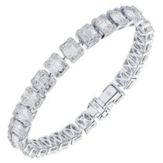 Luxury Platinum Diamond Bracelet With Baguette Diamonds, Luxury Emerald Cut Diamond Tennis Bracelet, Luxury Diamond Tennis Bracelet With Baguette Cut, Luxury Diamond Tennis Bracelet Baguette Cut, Luxury Silver Emerald Cut Diamond Bracelet, Luxury White Gold Tennis Bracelet With Baguette Diamonds, Luxury Baguette Cut Diamond White Bracelet, Luxury White Gold Emerald Cut Diamond Bracelet, Luxury Emerald Cut Diamond Bracelet