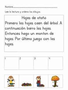 spanish worksheet with pictures and words