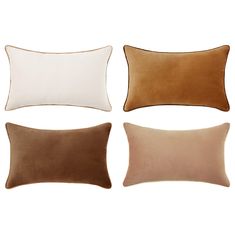 PRICES MAY VARY. 100% Velvet SET OF 4: Includes 1 beige velvet pillow + 1 caramel velvet pillow + 1 brown velvet pillow + 1 light brown velvet pillow COVERS ONLY: 12 x 20 inches (approx. 30 x 50 cm). Pillow inserts NOT included SIGNATURE PILLOWS: If you love color, don’t settle for just one. These color block style pillows are sure to become one of your favorite items in your home! PREMIUM QUALITY: Soft to the touch and comfortable to lay on. Strong chain stitches and color coordinated hidden zi Log Candles, Rectangular Pillow Cover, Monteverde, Block Style, Velvet Throw, Velvet Color, Velvet Pillow Covers, Decorative Throw Pillow Covers, Velvet Pillows