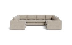 a large sectional couch with two reclinings on the back and one end facing each other