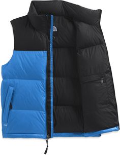 Inspired by the iconic design lines and oversize baffles of the 1996 Nuptse  The North Face 1996 Retro Nuptse vest for men keeps you warm in transitional weather  and with a vintage twist. Winter Windproof Hiking Vest, Winter Hiking Windproof Vest, Functional Winter Hiking Vest, Black Winter Hiking Vest, Winter Hiking Black Vest, Winter Hiking Functional Vest, Functional Black Down Vest, Functional Winter Vest For Outdoor, Waterproof Winter Outdoor Vest