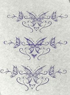 some very pretty designs on white paper