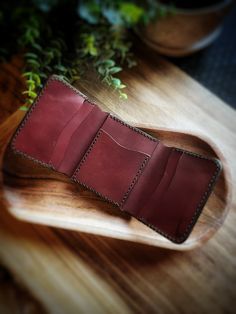 The "Pioneer" is the largest of the wallet choices. This trifold leather wallet has a pocket for cash and five card slots. Very limited quantity on sale items--please message us for color options. Handmade Trifold Card Holder, Brown Trifold Wallet For Everyday Carry, Trifold Wallet With Card Slots, Handmade Trifold Wallet, Leather Trifold Wallet For Everyday Carry, Everyday Trifold Wallet With Coin Pocket, Leather Wallet Pattern Free, Wallet Pattern Free, Leather Wallet Pattern