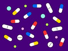 Pills by Vadim Gromov Pill Illustration, Pharmacist Day, Flow Chart Design, Illustration Gif, Reduce Tension, Competitive Analysis, Motion Graphics Design, Health Logo