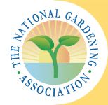 the national gardening association logo is shown