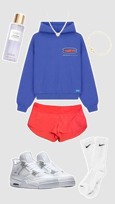 #vibes #beauty #outfitinspo #art #lululemon #victoriassecret #nike #blue #red #white #hoodie #comfy #schooloutfit Blue Hoodie Outfit, Outfit Boards, Teen Trends, Movie Inspired Outfits, Cute Nike Outfits, Teen Outfits, Preppy Summer Outfits, Fitness Wear Outfits, Gym Fits