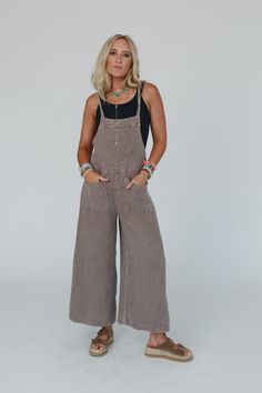 Molly Tie Back Overalls - Mushroom Overalls Style, Overalls Black, Boho Essentials, Jumpsuit Overalls, Overalls Fashion, Cotton Overalls, Bralette Outfit, Three Bird Nest, Boho Outfit