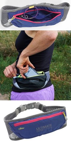 the waist belt is designed to hold an electronic device in it's pocket, and has