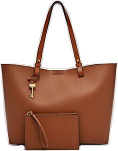 Casual Shopping Bags With Gold-tone Hardware, Casual Bags With Gold-tone Hardware For Errands, Casual Satchel With Gold-tone Hardware For Shopping, Casual Bags With Gold-tone Hardware For Everyday Use, Interior Details, Zipper Pouch, Fossil, Black And Brown, Pouch