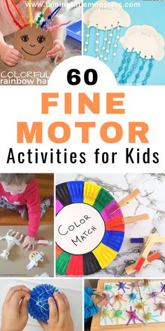 different activities for kids to do with fine motor