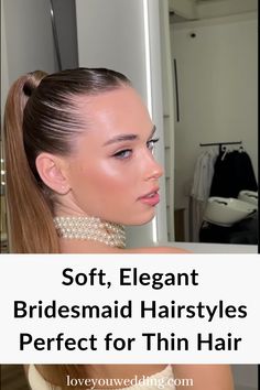 Find the perfect bridesmaid hairstyles for thin hair with this curated collection of elegant and volumizing looks. From soft curls to intricate braids and chic updos, these styles are designed to add fullness and beauty to any wedding day ensemble. Perfect for enhancing natural hair texture and creating a stunning look, this guide has something for every bridesmaid. Explore these ideas to discover the perfect hairstyle for thin hair that will shine on the big day! Texturizer On Natural Hair, Soft Curls, Perfect Hair, Bridesmaid Hair, Textured Hair, Hair Inspo, Big Day, Wedding Hairstyles