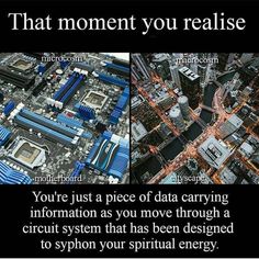 two pictures with the words, that moment you realise? and an image of a computer motherboard