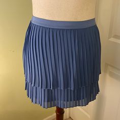 Lauren Conrad New With Tag Flirty 2 Tier Pleated Periwinkle Blue Skirt - New With Tag - Mint Condition - Fully Lined - 30 Inch Elastic Waist - 16.5 Inches Long In Nonsmoking Environment Bookmark My Closet, Edithsboutique, Since It’s Updated Daily. Thank You For Shopping My Closet! Blue Stretch Mini Pleated Skirt, Blue Stretch Pleated Mini Skirt, Blue Pleated Short Mini Skirt, Blue Stretch Tiered Mini Skirt, Blue Short Pleated Skirt Lined, Blue Short Pleated Summer Skirt, Blue Short Pleated Lined Skirt, Blue Pleated Short Skirt With Lining, Blue Short Pleated Skirt For Summer