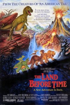 The Land Before Time Movie Poster (11 x 17) - Item MOVID5790 Image 1 The Land Before Time, Land Before Time, I Love Cinema, Childhood Movies, 90s Movies, Kids' Movies, 80s Movies, Kid Movies, About Time Movie