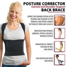 Comfort Posture Corrector Clavicle and Shoulder Support Back Brace, Fu – UFEELGOOD Winged Scapula, Fix Rounded Shoulders, Posture Corrector For Men, Posture Corrector For Women, Abdominal Binder, Posture Brace, Hip Pain Relief, Forward Head Posture, Back Brace