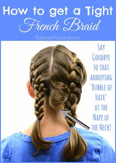 Tight French Braid, Tight Braids, French Braids, French Braid, Toddler Hair, Braid Styles, Pretty Hairstyles, Kids Hairstyles