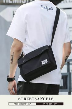 Fashion Men's Mobile Phone Outdoor Travel Sports Trend Running Messenger Bag Sporty Rectangular Shoulder Bag For Streetwear, Casual Black Durable Bags, Durable Black Casual Shoulder Bag, Casual Durable Black Shoulder Bag, Casual Rectangular Satchel For Streetwear, Casual Black Satchel For Outdoor, Casual Rectangular Shoulder Bag With Functional Pockets, Sporty Streetwear Shoulder Bag With Pockets, Casual Rectangular Chest Bag For Streetwear