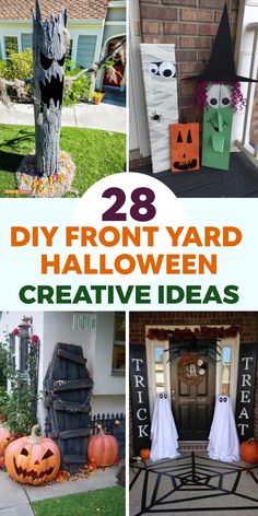 28 diy front yard halloween creative ideas