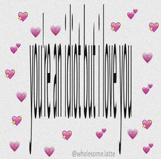 the barcode has hearts on it and arrows are in the shape of an arrow