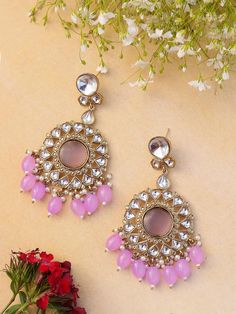 Statement earrings for a statement look! These handmade high quality kundan polki and meenakari earrings in 2 stunning color options are a unique addition to your outfit to glam it up! These can be paired with both Indian and western outfits. They are also extremely lightweight because they are handcrafted. Easy on your ears and beautiful for the eyes 💖 For any queries, please reach out to us. Happy shopping! Luxury Multicolor Earrings For Diwali, Luxury Multicolor Fusion Chandbalis, Diwali Jewellery, Ethnic Earrings, Lilac Purple, Silver Spring, Pakistani Wedding, Western Outfits, Purple Gold