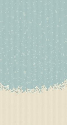 a blue and white background with snowflakes on it's edges, in the middle of winter