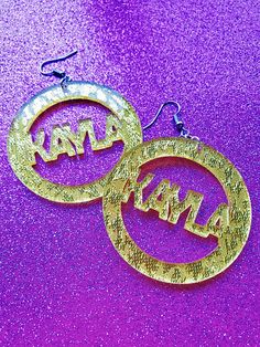 Custom Name Earrings Gold Bling Name Earrings, Party Fun, Bel Air, Themed Party, Best Part Of Me, Earrings Gold