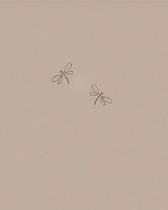 two dragonflies are flying in the sky