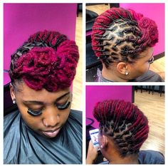 something I could see my self with Locs Pinned Up, Short Loc Styles For Women, Loc Styles For Women, Short Loc Styles, Dreads Hairstyles, Dread Styles, Dread Head, Loc Inspiration