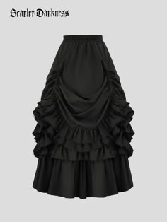 Big promotion for you when buying Layered Ruffled Hem Adjustable A-Line Skirt today. One of the best selling in the market. Limited number of products. Hurry up! Victorian Skirt, Modern Skirt, Steampunk Skirt, Ruffle Pattern, Big Skirts, Bustle Skirt, Victorian Costume, Big Promotion, Womens Maxi Skirts