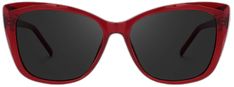 Classic Red Cat Eye Sunglasses, Red Cat Eye Polarized Sunglasses, Red Cat Eye Sunglasses With Uva Protection, Classic Red Sunglasses With Uv Protection, Classic Red Sunglasses With Uva Protection, Classic Red Sunglasses With Mirrored Lenses, Elegant Red Polarized Sunglasses, Red Square Frame Sunglasses For Party, Elegant Red Glass Sunglasses