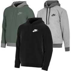 Nike Men's Hoodie Fleece Athletic Long Sleeve Gym Athletic Hooded Sweatshirt | eBay Winter Sweats With Adjustable Hood And Crew Neck, Sports Fleece Hoodie With Drawstring Hood, Fleece Sportswear Hoodie Sweats, Fleece Hoodie Sweats Sportswear, Fleece Hoodie Sweats For Sportswear, Fleece Hoodie With Drawstring For Sports, Long Sleeve Fleece Hoodie For Outdoor Activities, Nike Hoodie Sweatshirt For Outdoor Activities, Nike Crew Neck Hoodie For Winter