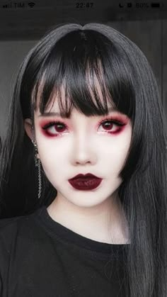 #tokyomakeup #japanesemakeup #mochiskin #glassskin #japanesemakeupaesthetic #tokyomakeupaesthetic #makeupaesthetic #summermakeupaesthetic #glassskinaesthetic #koreanmakeup #gyarumakeup #genderlessbeauty #makeupgoals #makeup #beauty #beautyaesthetic #makeupaesthetic #gothmakeup #goth #essence #summerlooks Extreme Make-up, Teknik Makeup, Dark Makeup Looks, Vampire Makeup, Dope Makeup