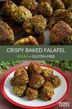 crispy baked falafel with vegan and gluten - free