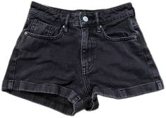 Black Relaxed Fit Summer Shorts, Relaxed Fit Black Shorts For Day Out, Black Relaxed Fit Shorts For Day Out, Black Summer Bottoms With Pockets, Black High-rise Summer Shorts, Black High Rise Summer Shorts, Black High-waisted Jean Shorts For Summer, Black High Rise Shorts For Summer, High Rise Black Summer Shorts