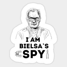 an old man with glasses and the words bielsa is watching you