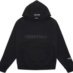 Black Xl Essentials Men Hoodie Essentials Hoodie, Cream Hoodie, Mock Neck Sweatshirt, Fear Of God Essentials, Fear Of God, Mens Essentials, Clothing Essentials, Sweater Black, White Hoodie