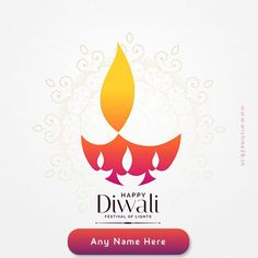 Create Happy Diwali Wishes 2021 With Your Own Name Diwali Greeting Cards Images, Birthday Card With Name, Diwali Lights