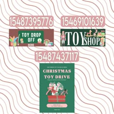 -15487395776 -15469101639 -15487437117 | Tiktok @starliaxox | Toy Store Decals Bloxburg, Bloxburg Toy Shop Decals, Christmas Toy Store