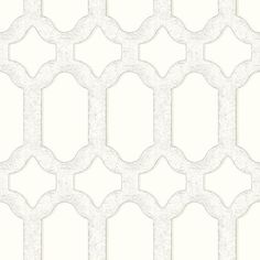 Sample Chervil White Trellis Wallpaper White And Gold Trellis Wallpaper, Toile Trellis Wallpaper, Strip Wallpaper, Stripped Wallpaper, White Trellis, Modern Mural, Trellis Wallpaper, A Street Prints, Wallpaper For Sale