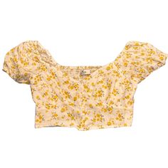 Offers Considered New Without Tags Hollister Yellow Flower Print Crop Top Sleeves Can Be Worn On Or Off The Shoulder Rouched Back For Stretch And Button Front Length 7-8” Pit To Pit ~15” Crop Top Sleeves, Yellow Flower Print, Twist Front Crop Top, Purple Crop Top, Purple Baby, Pink Crop Top, Grey Baby, Floral Crop Tops, Print Crop Tops