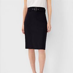 Belted Looped Waist Pencil Skirt. Back Zipper. Length 23” Waist 12.5” Flat Lowballs Will Not Be Accepted If It’s Listed It’s Available No Modeling/Holds Belted Knee-length Workwear Bottoms, Knee-length Workwear Skirt With Belt Loops, Classic Belted Skirt For Workwear, Elegant Business Casual Skirt With Belt Loops, Office Knee-length Skirt With Belt Loops, Elegant Workwear Skirt With Belt Loops, Office Pencil Skirt With Belt Loops, Black Belted Pencil Skirt, Fitted Pencil Skirt With Belt Loops For Workwear