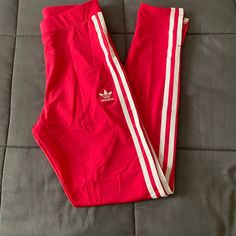 Adidas Originals Track Suit Pants/Joggers Size Small New, Never Worn I Just Removed The Tags By Accident Hot Pink Original Logo Style Tags: Ready To Add New Staple Timeless Pieces To Your Wardrobe, This Will Be A Great Addition For The Following Seasons. Trendy And Cozy, You Can Never Go Wrong. Tag:, Winter Clothing, Fall Clothing, Spring Clothing, Vacation, Ootd, Vacation Clothing, Career Clothing, Gym Wear, Athleisure, Date Night, Fashion Forward, Fashionable, Gymshark, American Eagle, Aeo, Ex Adidas Fitted Sweatpants For Spring, Adidas Stretch Sweatpants For Spring, Casual Fitted Bottoms With Side Stripes, Fitted Casual Bottoms With Side Stripes, Adidas Stretch Pants With Three Stripes, Adidas Fitted Cotton Bottoms, Casual Fitted Sweatpants With Three Stripes, Fitted Casual Sweatpants With Three Stripes, Fitted Pants With Three Stripes For Spring