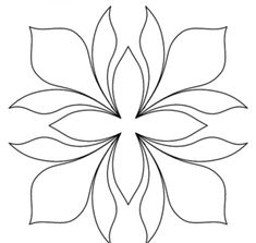 a flower that is drawn in the shape of a circle