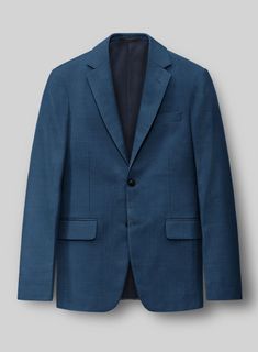 Bring some classic dignity, sophisticated style and warm touch to your work week wardrobe with our Napolean Casa Blue Wool suit. Crafted from wool blend, a long been piece with remarkable comfort and feel which complements the incredible versatility offered by its blue hue. Wear it with a matching waistcoat, a crisp white shirt, dotted light blue tie and brown dress shoes.  Look Includes   Napolean Casa Blue Wool Fabric  Two Button Jacket Style  Notch Lapel  Horn Royal Black Buttons  Single Vent Light Blue Tie, Brown Dress Shoes, Crisp White Shirt, Tuxedo Jacket, Button Jacket, Work Week, Wool Suit, Blue Tie, Brown Dress